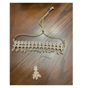 💕 Big Girls Indian Necklace and Tikka Set